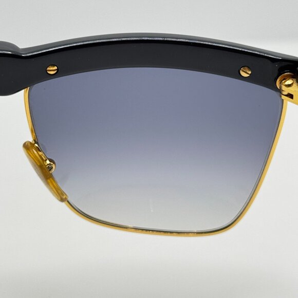Laura Biagiotti Sunglasses Vintage Retro Black Gold